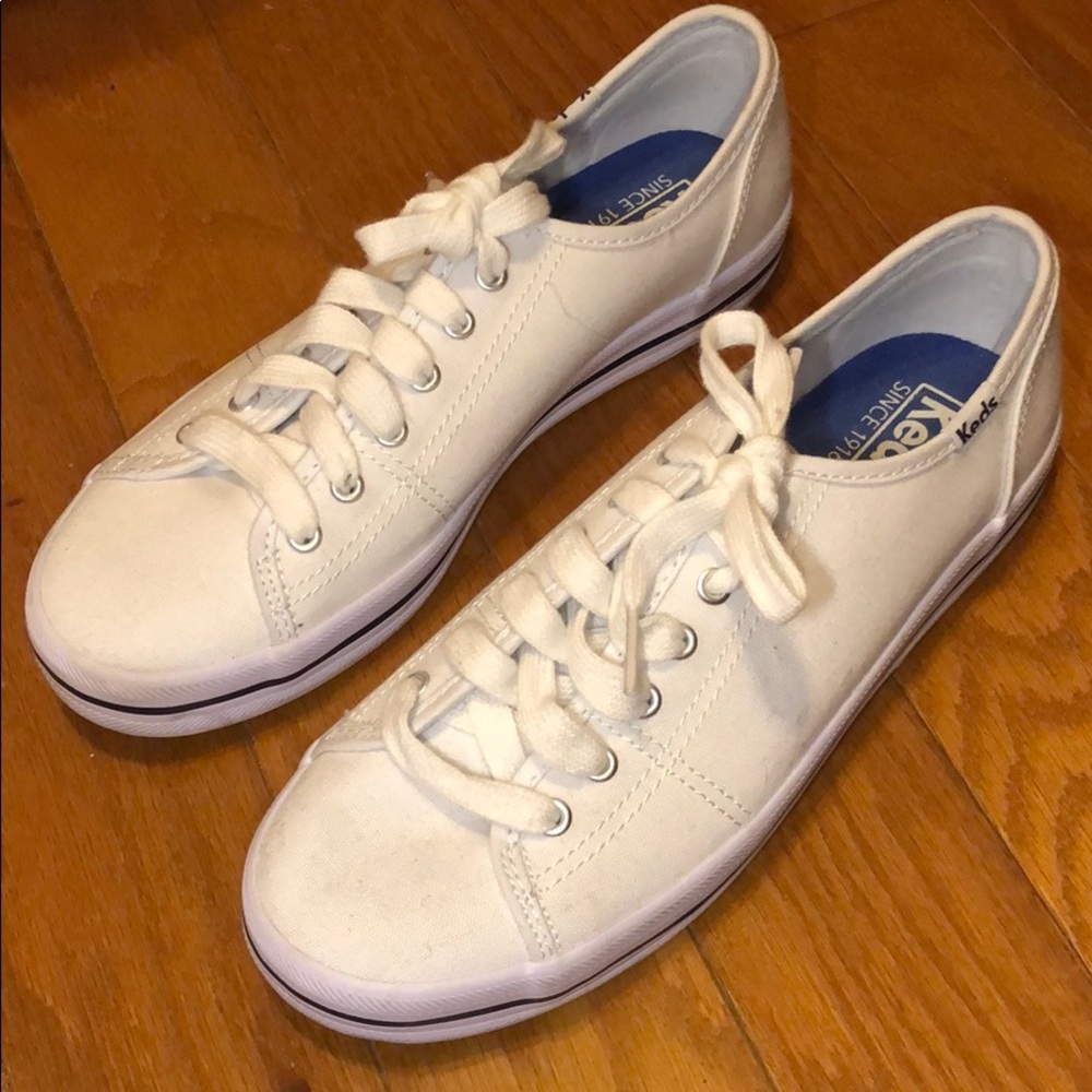 Practically Brand New White Keds Size 6